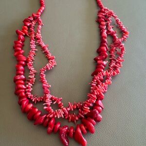 Real Red Coral Necklace